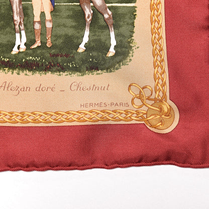 Hermes Silk Les Robes Pocket Square Scarf 5 of 5