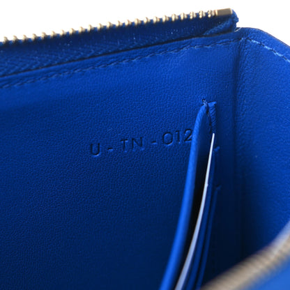 Celine Smooth Calfskin Large Half Zip Multifunction Wallet Blue 8 of 8