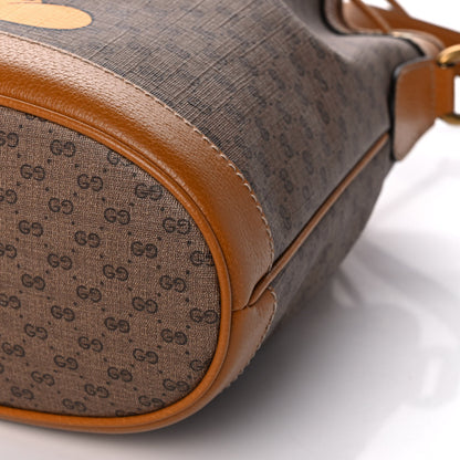 Gucci X DISNEY Mini Vintage GG Supreme Monogram Bucket Bag Beige Vintage Sun Oil 10 of 14
