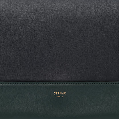 Celine Shiny Smooth Calfskin Medium Frame Shoulder Bag Amazone Dark Navy 7 of 9