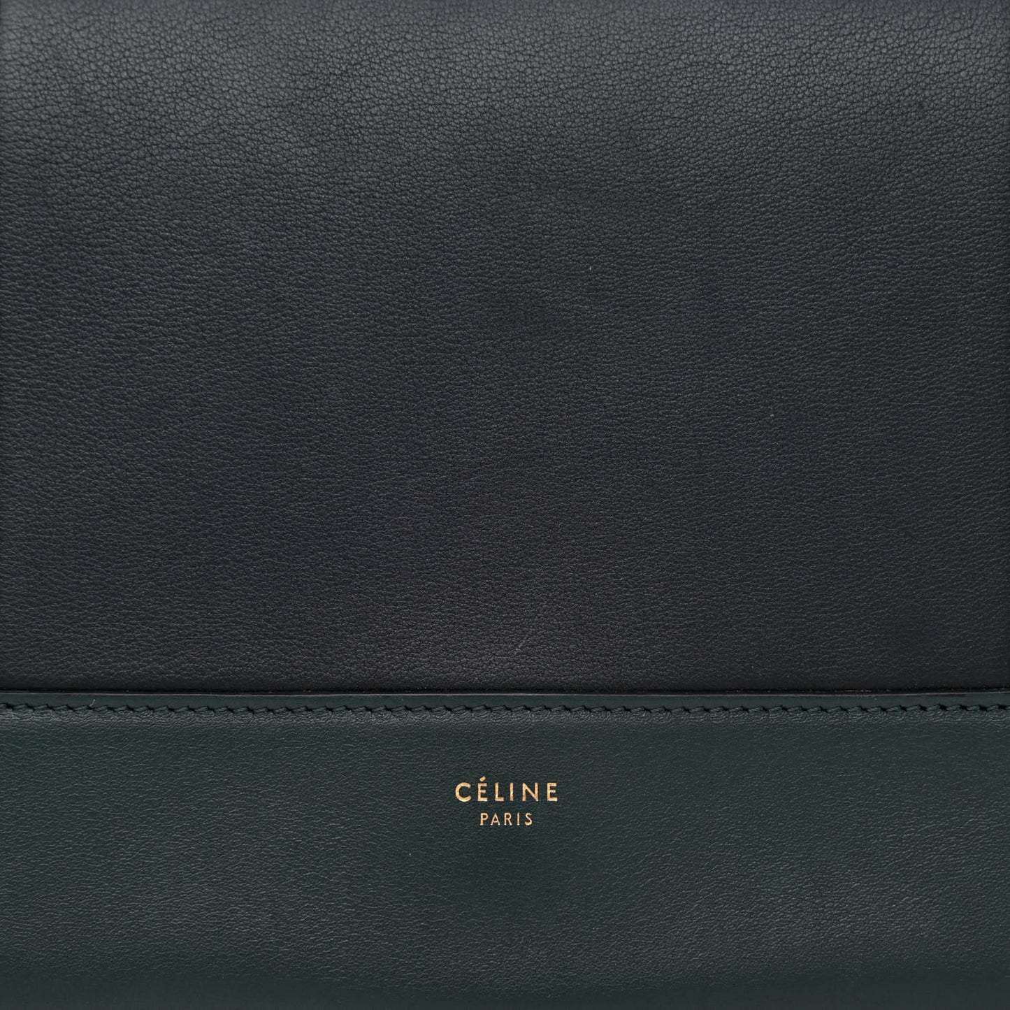 Shiny Smooth Calfskin Medium Frame Shoulder Bag Amazone Dark Navy