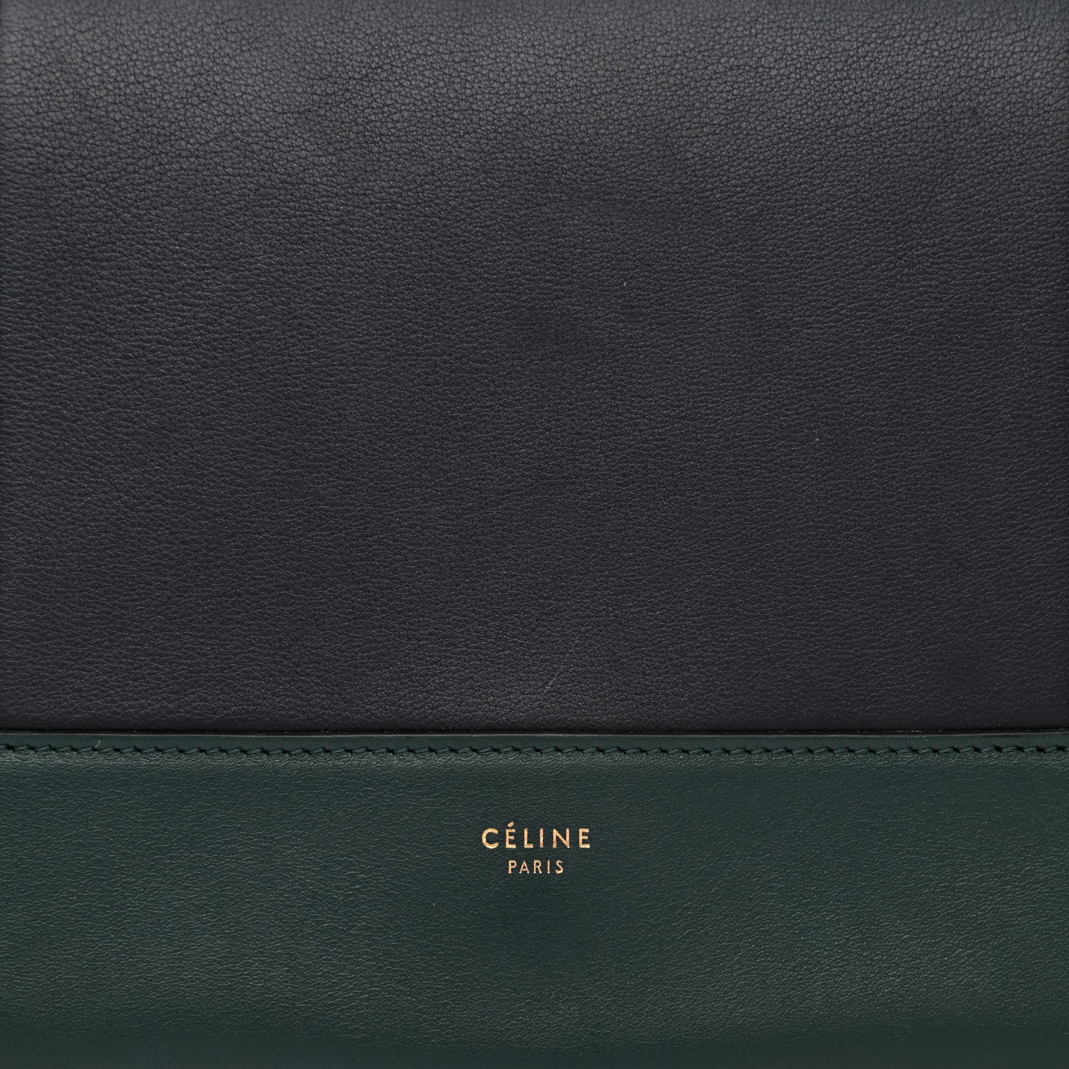 Celine Shiny Smooth Calfskin Medium Frame Shoulder Bag Amazone Dark Navy 7 of 9