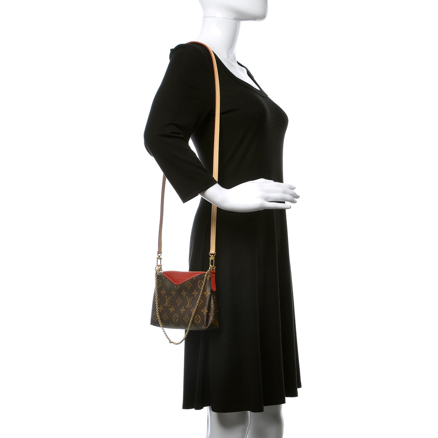 Monogram Pallas Clutch Cherry