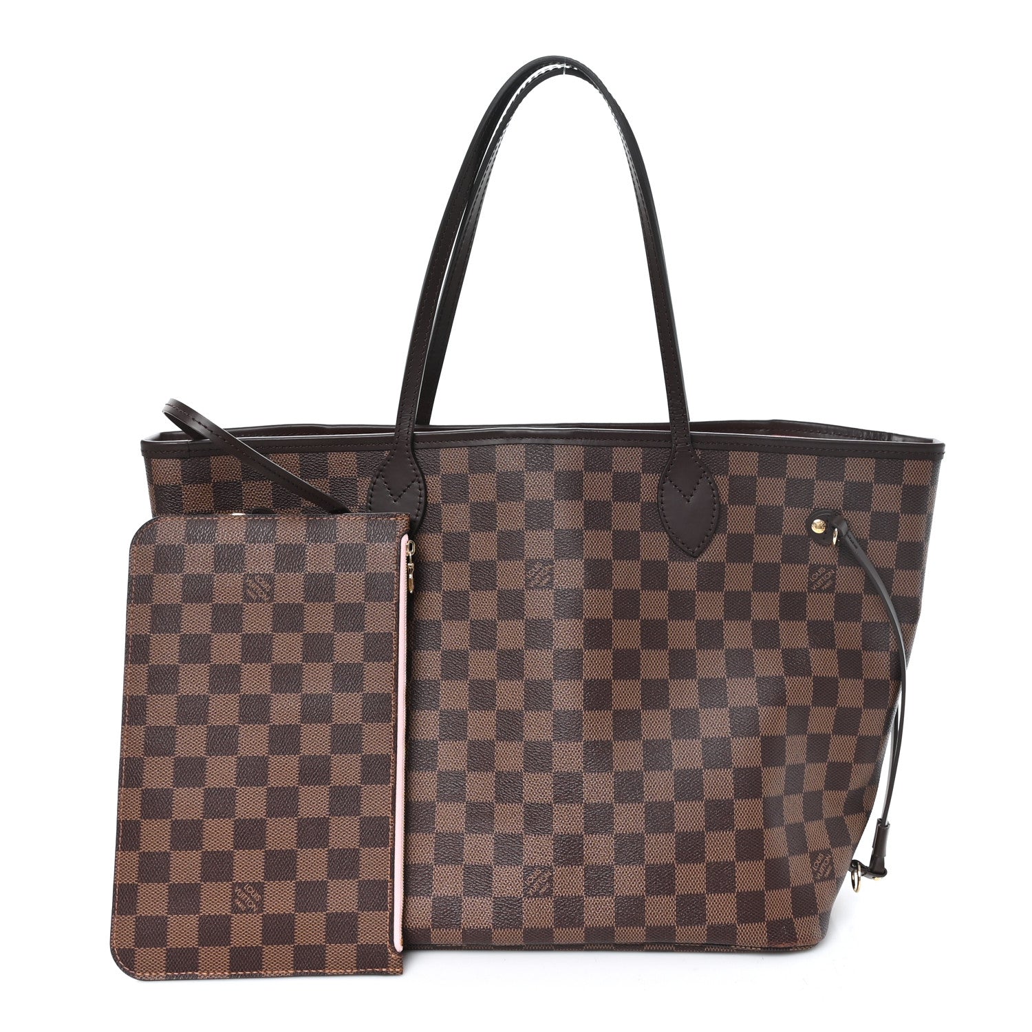 Louis Vuitton Damier Ebene Neo Neverfull MM Rose Ballerine 3 of 10