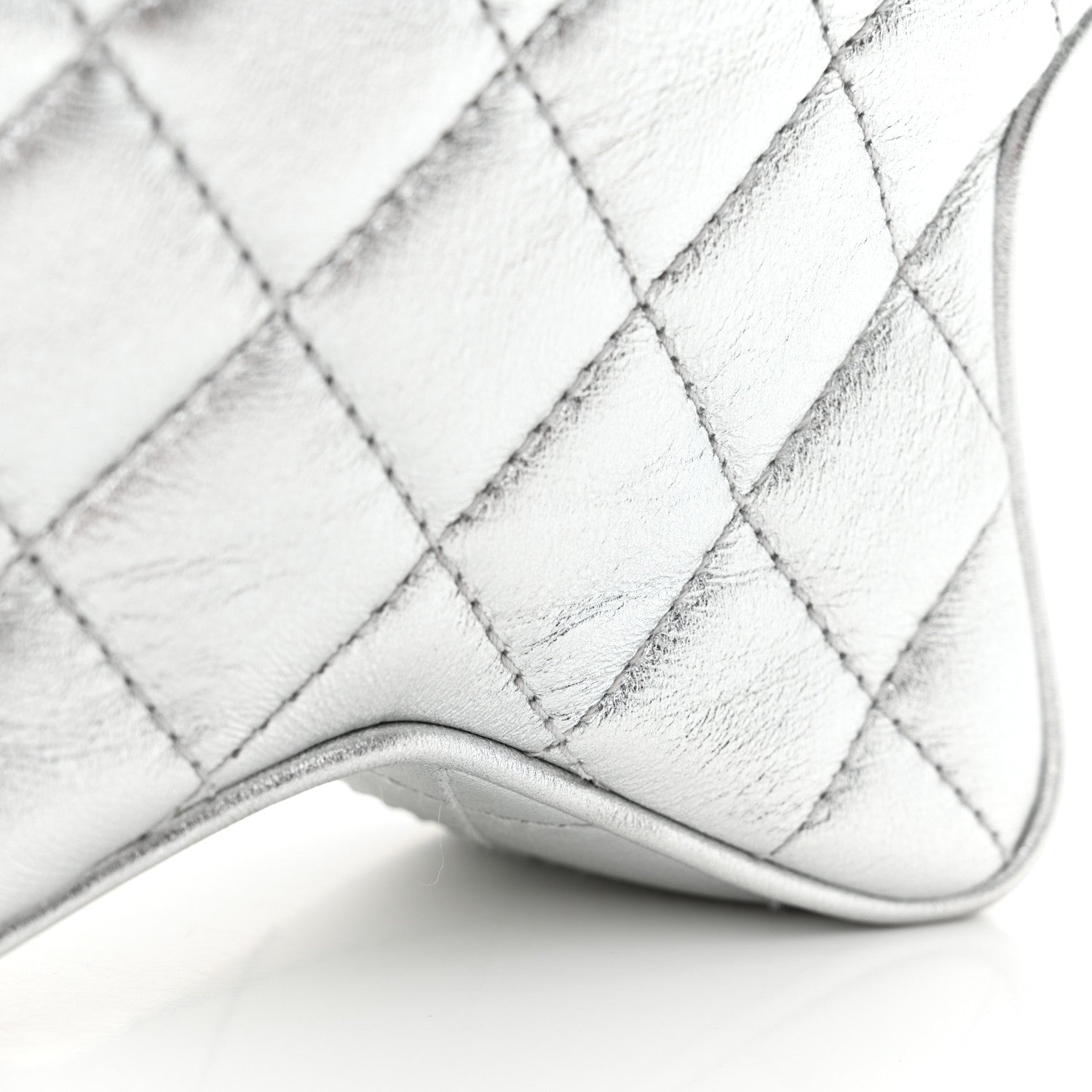Chanel Metallic Lambskin Walk Of Fame Bag Silver 14 of 14