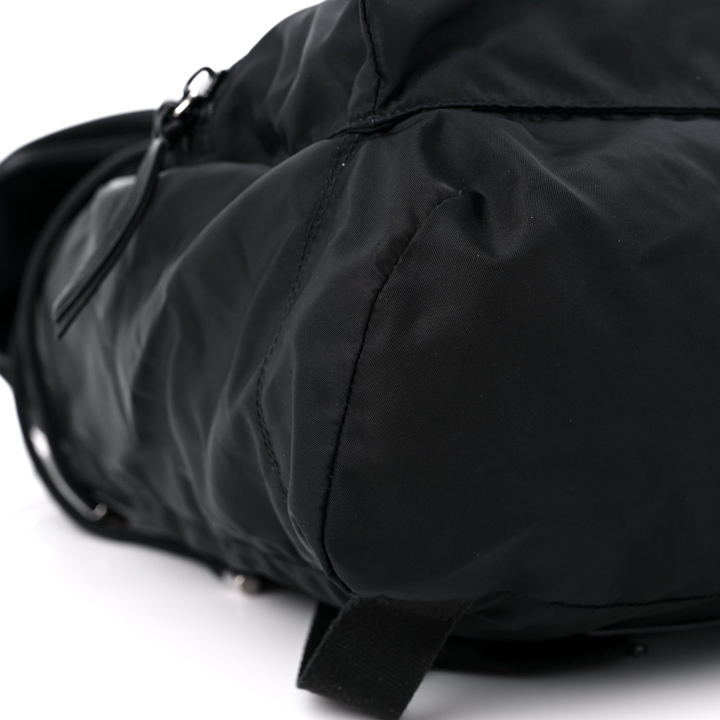 Nylon Logo Backpack Black