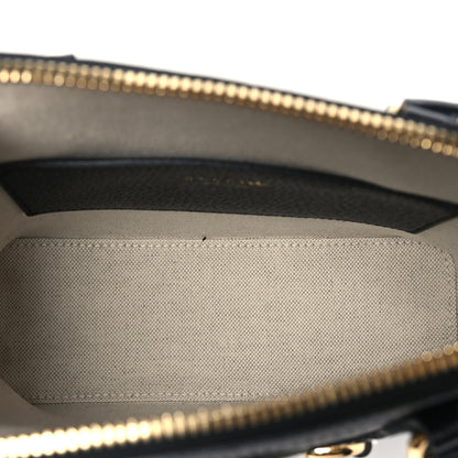 Gucci X ADIDAS Textured Dollar Calfskin Web Trefoil Mini Horsebit 1955 Top Handle Bag Black Off White 5 of 10