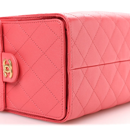 Chanel Caviar Quilted Small Chanel 25 Handbag Coral 9 of 11