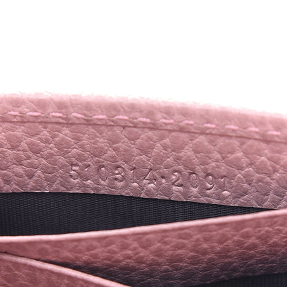 Gucci Dollar Calfskin Interlocking G Chain Wallet Soft Pink 7 of 9