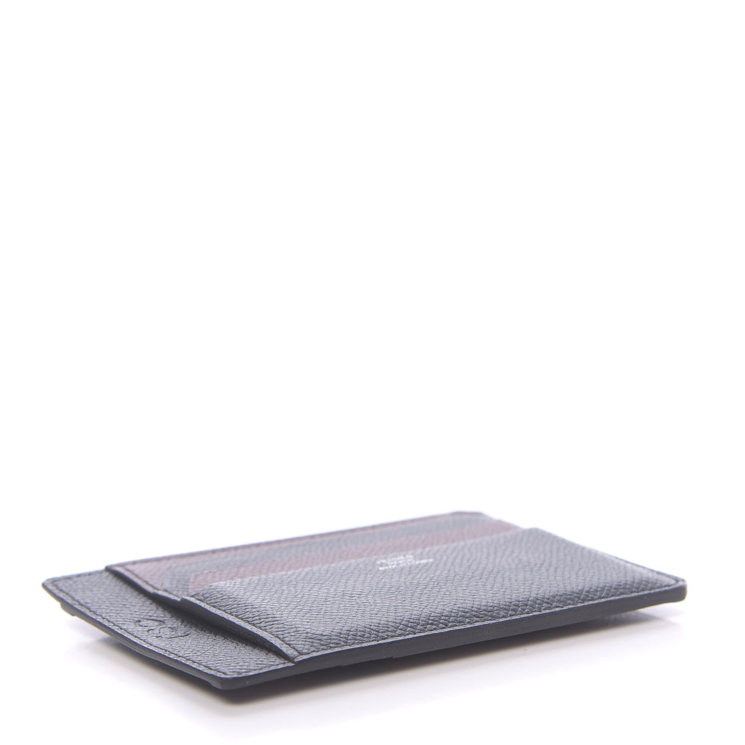 Hermes Epsom City 8CC Colorblock Card Holder Bleu Indigo Bordeaux 4 of 7