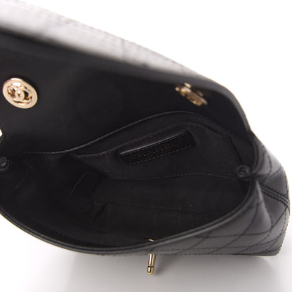 Chanel Calfskin Stitched Small Covered CC Flap Bag Black 5 of 11