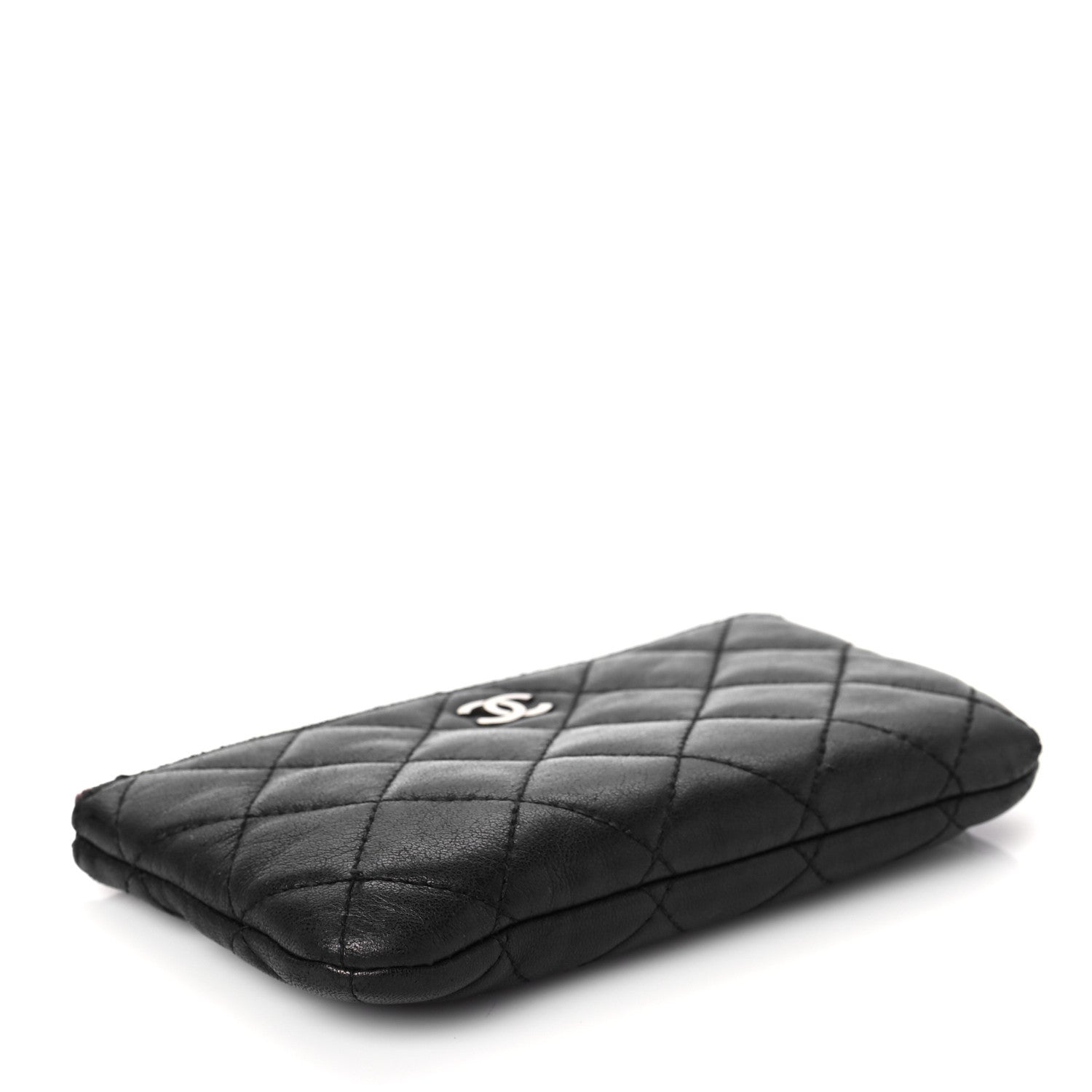 Chanel Lambskin Quilted Small Cosmetic Case Black 4 of 7