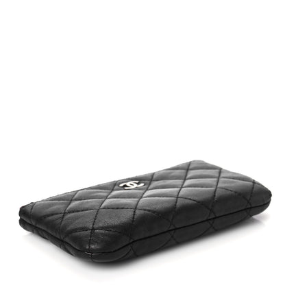 Chanel Lambskin Quilted Small Cosmetic Case Black 4 of 7