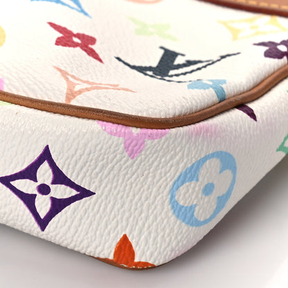 Louis Vuitton Monogram Multicolor Pochette Accessories White 9 of 10
