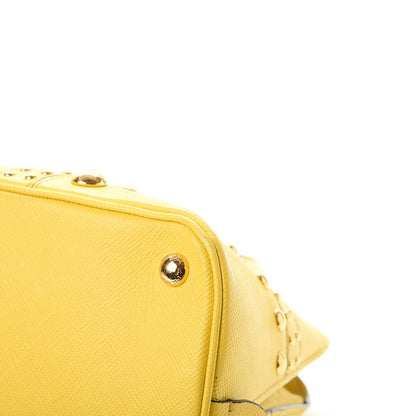 Prada Saffiano Studded Bijou Tote Girasole 17 of 17