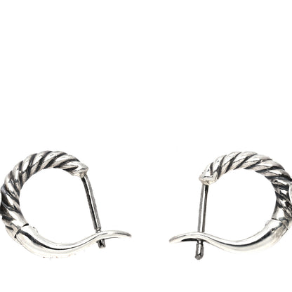 David Yurman Sterling Silver Diamond Citrine Chatelaine Drop Earrings 3 of 5