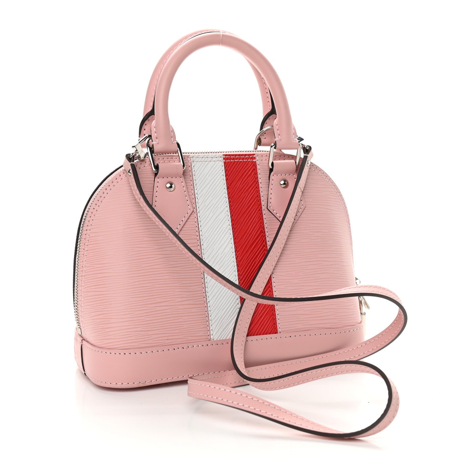 Louis Vuitton Epi Stripe Alma BB Rose Ballerine 3 of 11