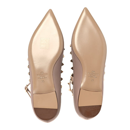 Valentino Garavani Nappa Rockstud Cage Ballerina Flats 35 Poudre 5 of 9