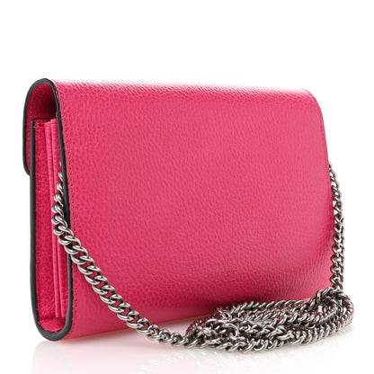Gucci Dollar Calfskin Crystal Mini Dionysus Chain Wallet Box Pink 3 of 12