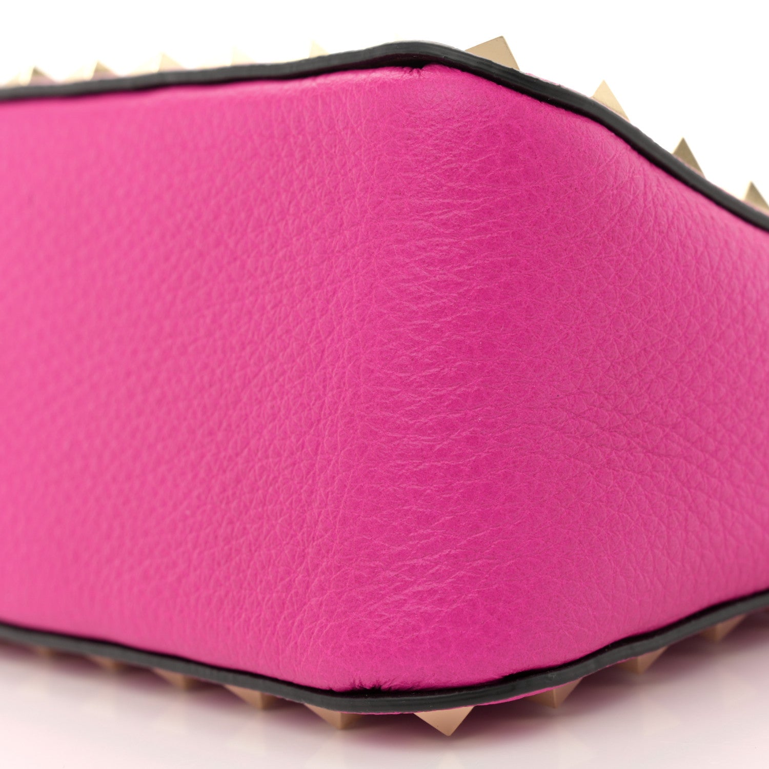 Valentino Garavani Pebbled Calfskin Small Rockstud Flip Lock Shoulder Bag Pink PP 9 of 9