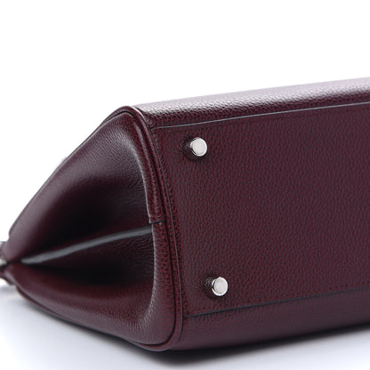 Gucci Grainy Calfskin Small Zumi Top Handle Bag Vintage Bordeaux 8 of 9