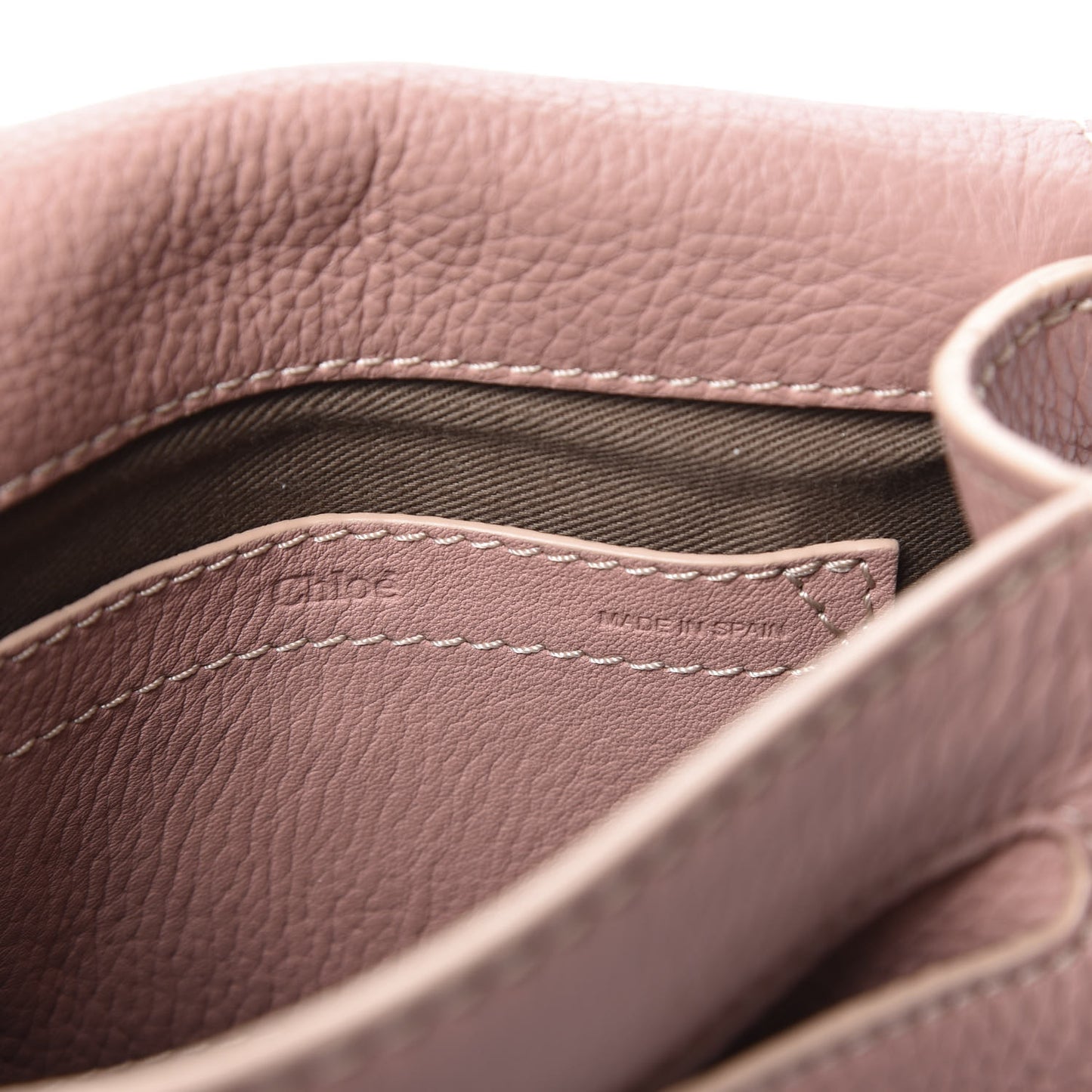 Grained Calfskin Small Marcie Saddle Bag Anemone Pink