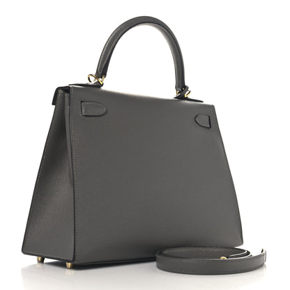 Hermes Epsom Kelly Sellier 28 Etain 2 of 12