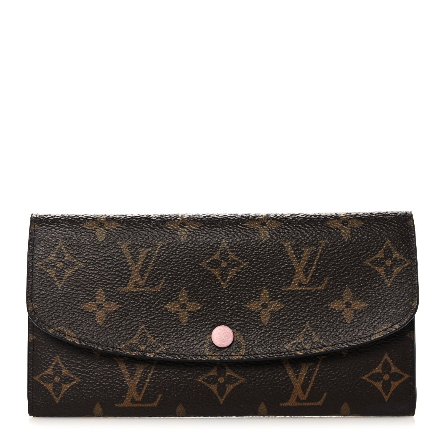 Louis Vuitton Monogram Emilie Wallet Rose Ballerine 1 of 14