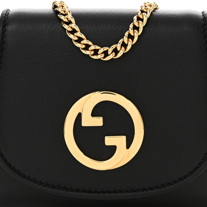 Gucci Roxy Calfskin Medium Blondie Chain Wallet Black 8 of 11