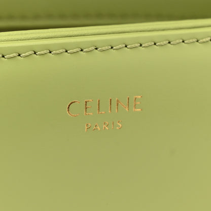 Celine Shiny Calfskin Teen Triomphe Almond Green 6 of 11