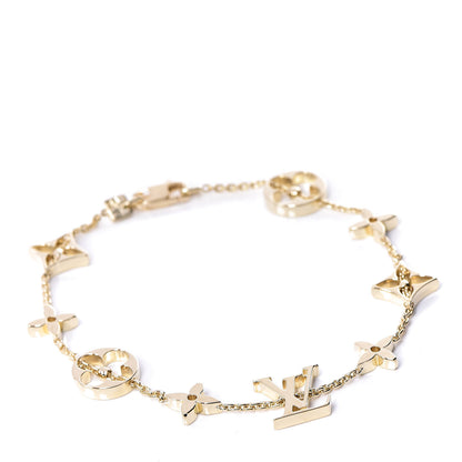 Louis Vuitton 18K Yellow Gold Monogram Bracelet 1 of 4
