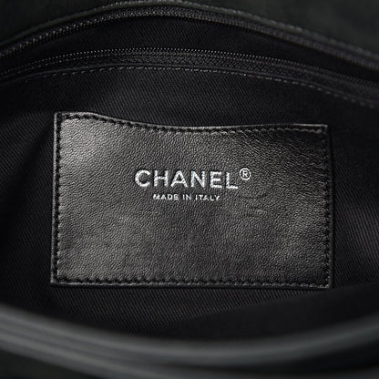 Chanel Iridescent Calfskin Quilted Large Just Mademoiselle Dark Grey 5 of 8
