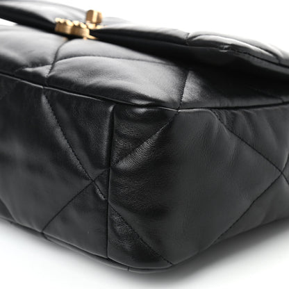 Chanel Lambskin Quilted Large Chanel 19 Flap Black 9 of 9