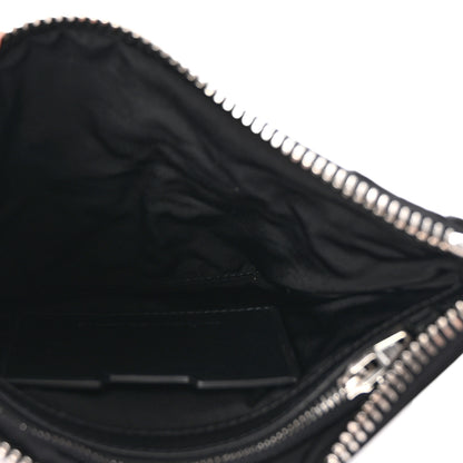 Alexander Wang Perforated Calfskin Clutch  Black Red 5 of 7