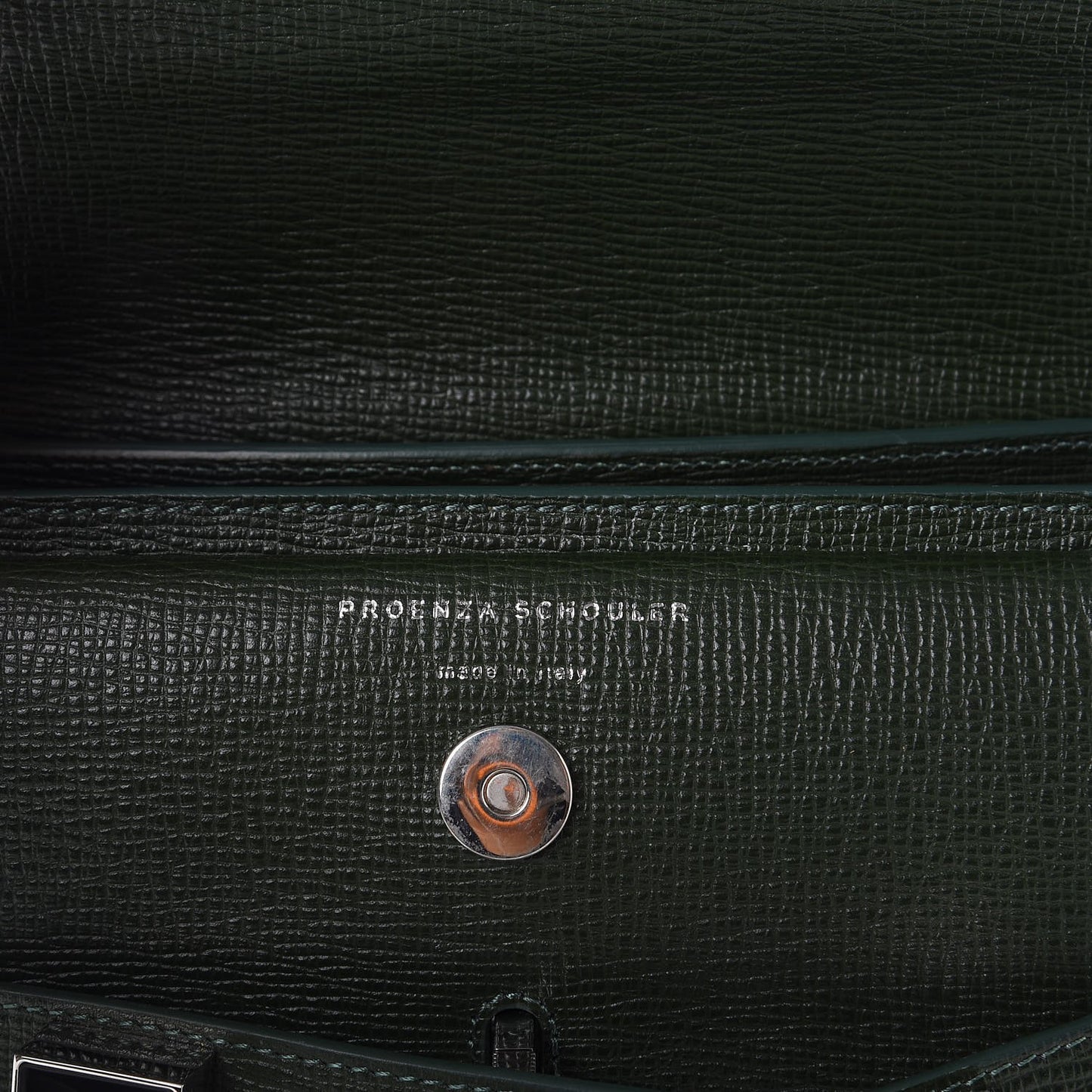 New Linosa Mini PS11 Classic Shoulder Bag Verde Bottiglia