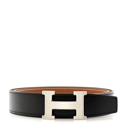 Hermes Box Togo 32mm H Belt 85 34 Black Gold 1 of 5