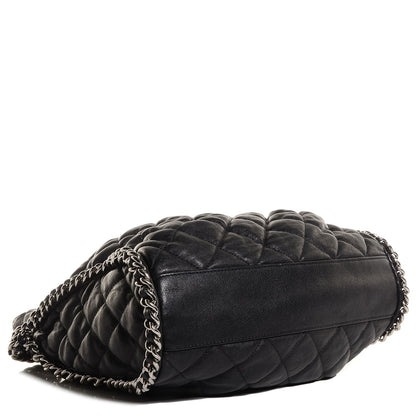 Chanel Washed Lambskin Chain Around Hobo Black 4 of 7