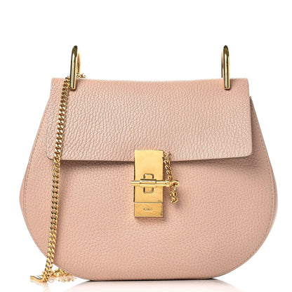 Chloe Grained Lambskin Drew Shoulder Bag Cement Pink 1 of 7