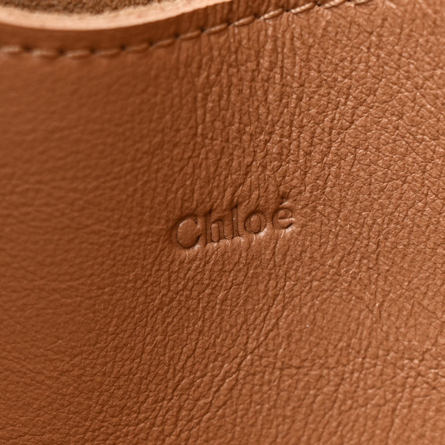 Calfskin Mony Tote Light Tan