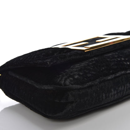 Fendi Velvet Mia Pochette Black 5 of 9