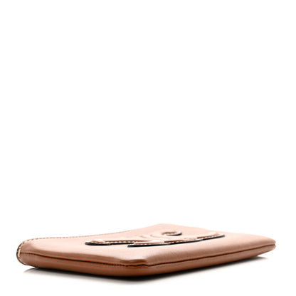 Celine Smooth Calfskin Cuir Triomphe Coin and Card Pouch With Hook Tan 4 of 8