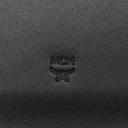 MCM Visetos Calfskin Large Mena Crossbody Wallet On Chain Cognac Black 5 of 11