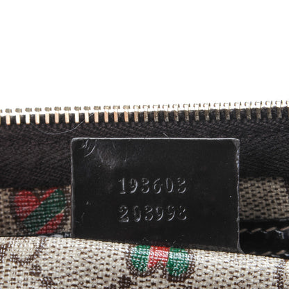 Gucci GG Plus Monogram Hearts Medium Joy Boston Dark Brown 7 of 7