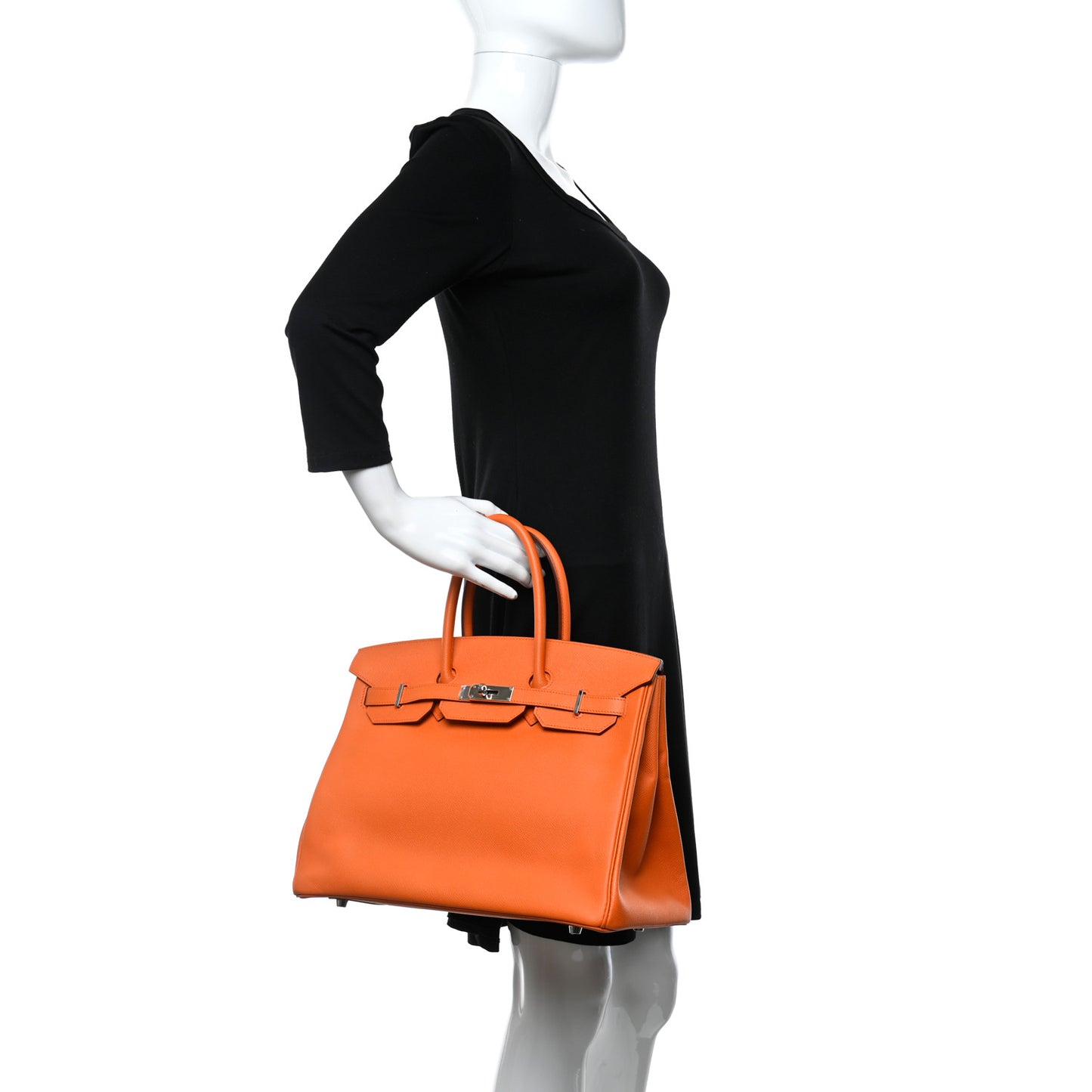 Epsom Birkin 35 Orange