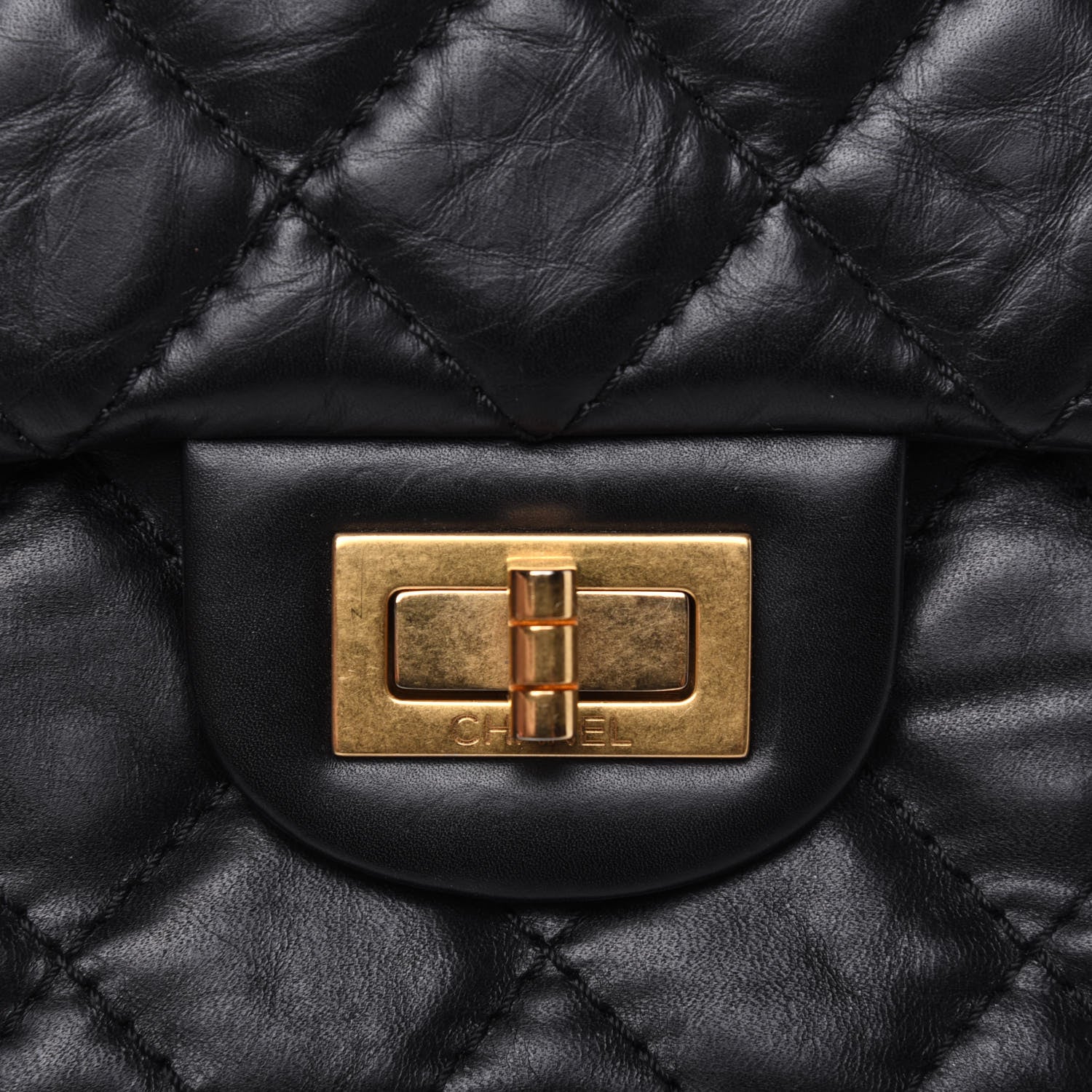 Chanel Aged Calfskin Quilted 2.55 Reissue 226 Flap Black 17 of 22