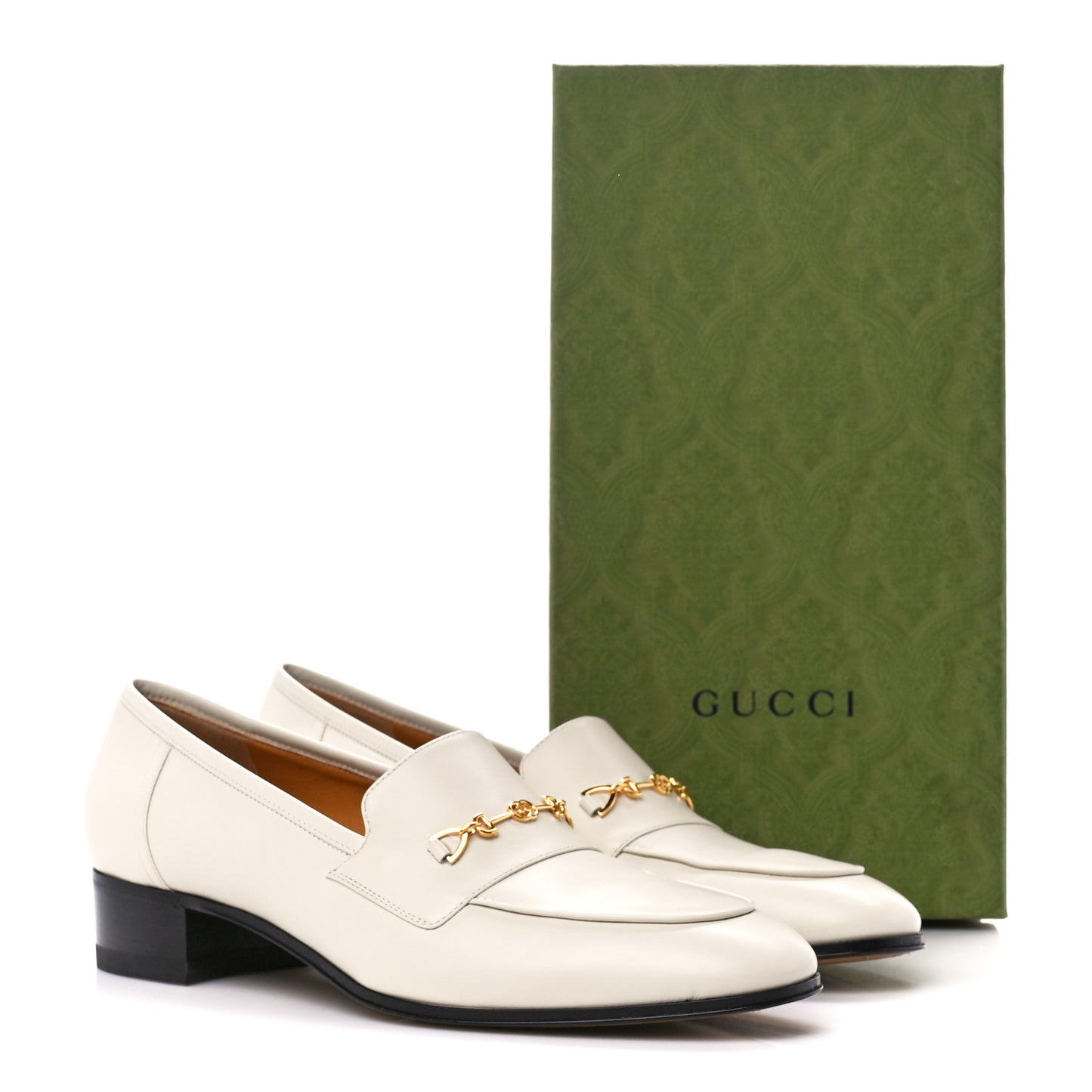 Jakarta Calfskin Womens Interlocking G Horsebit Loafers 40.5 Mystic White