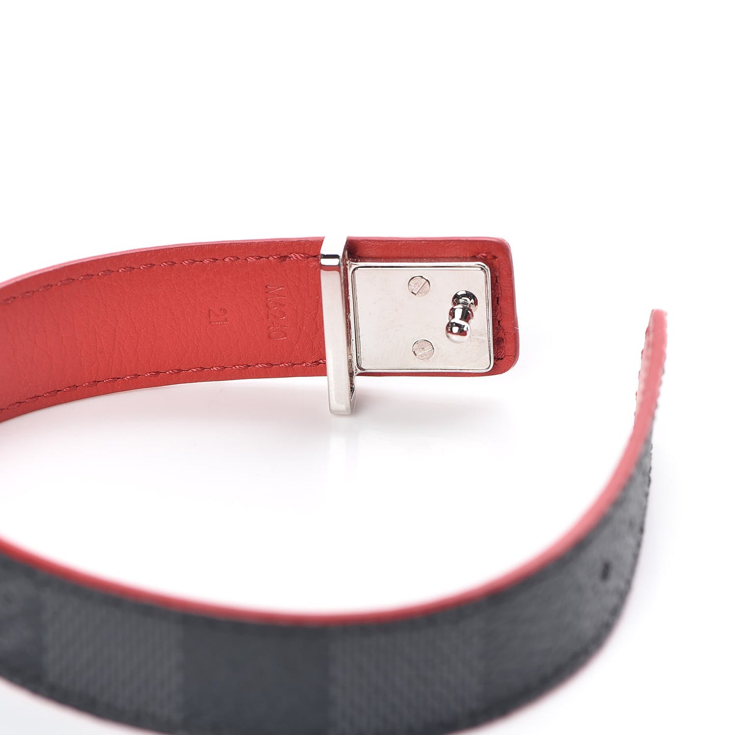 Damier Graphite LV Slim Bracelet 21