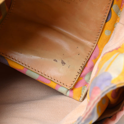 Chanel Canvas Printed Bucket Bag Multicolor 7 of 9