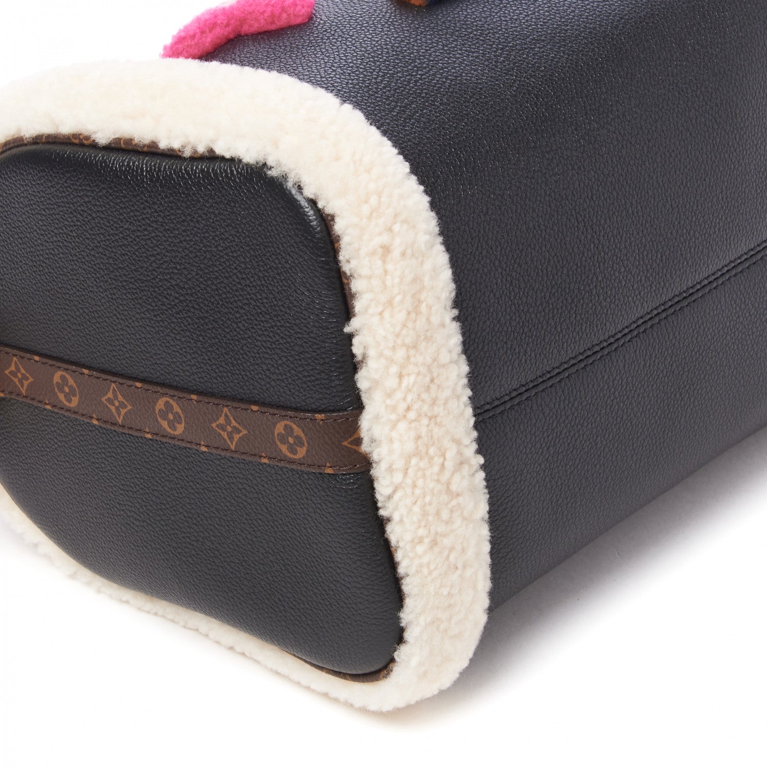 Louis Vuitton Calfskin Monogram Teddy Speedy Bandouliere 30 Black 6 of 8