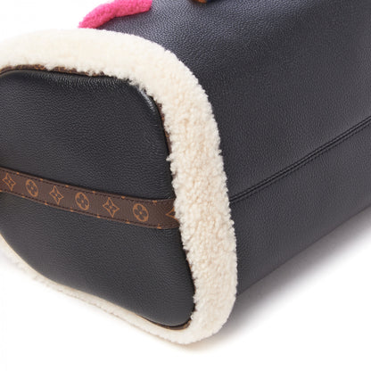 Louis Vuitton Calfskin Monogram Teddy Speedy Bandouliere 30 Black 6 of 8